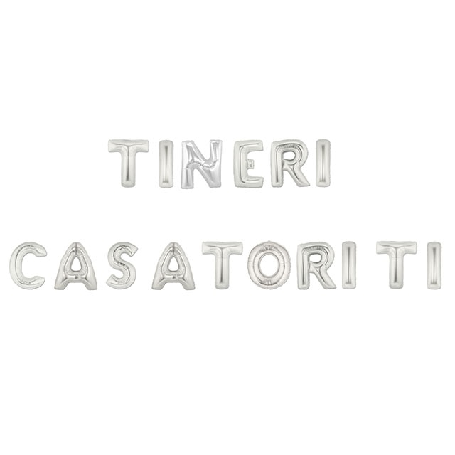 Set baloane folie TINERI CASATORITI