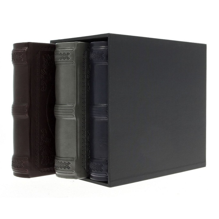 Комплект 3 фотоалбума Procart Elegance, 10x15, 600 снимки, Еко кожа, Декоративна кутия