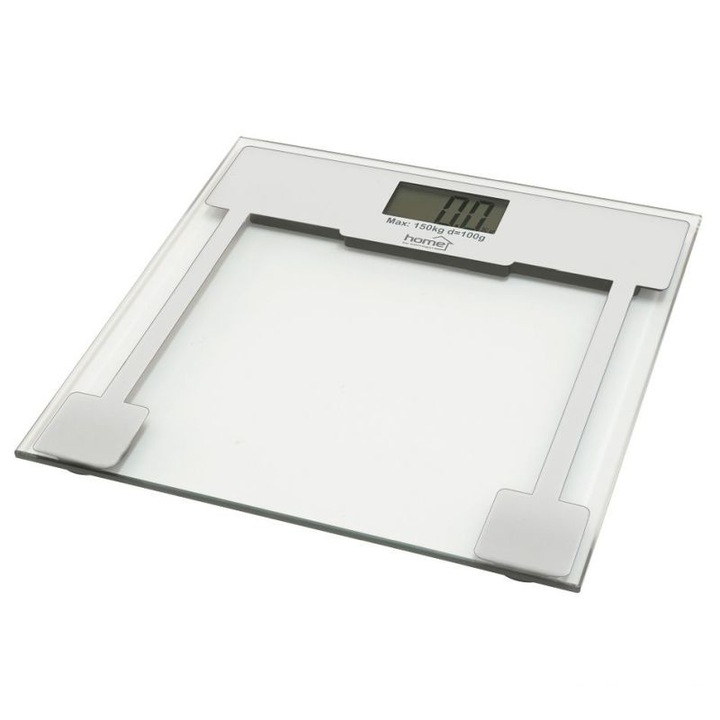 Цифрова везна за баня Home максимум 150 кг, кг / lb, LCD екран