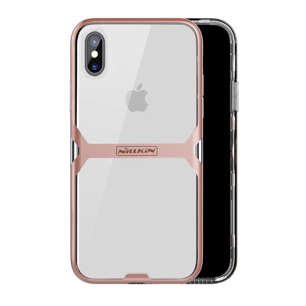 Husa silicon Nillkin Crystal pentru iPhone X, Roz