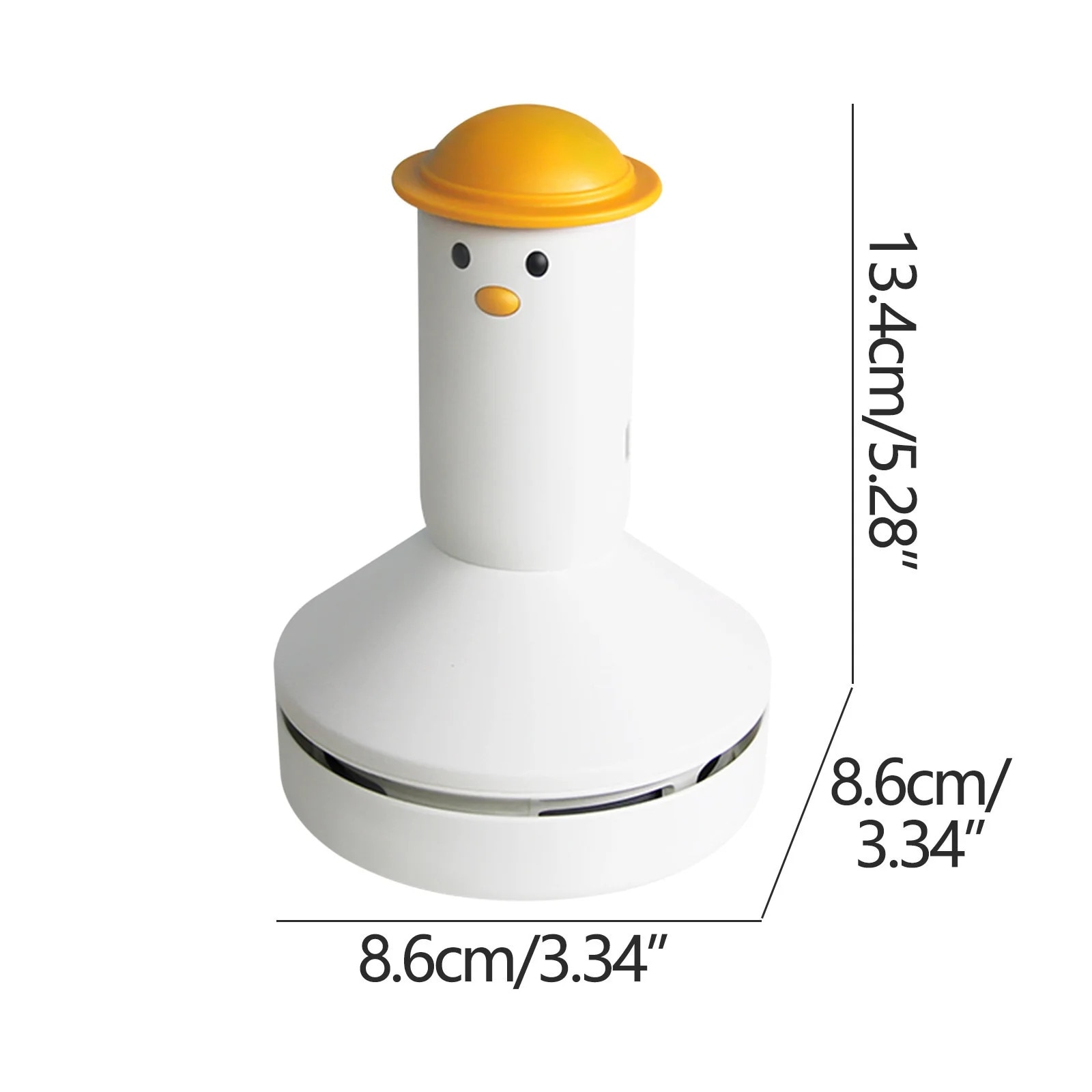 Aspirator de birou mini portabil wireless, 86x86x134mm, alb