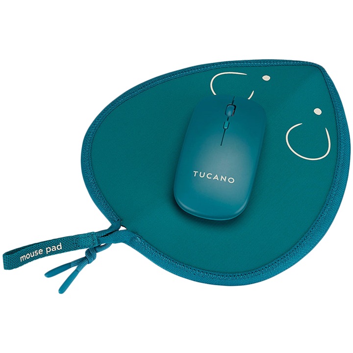 Мишка TOPO MOUSE PAD + WIRELESS MOUSE BLUE PE. BTOPOMPWM-B