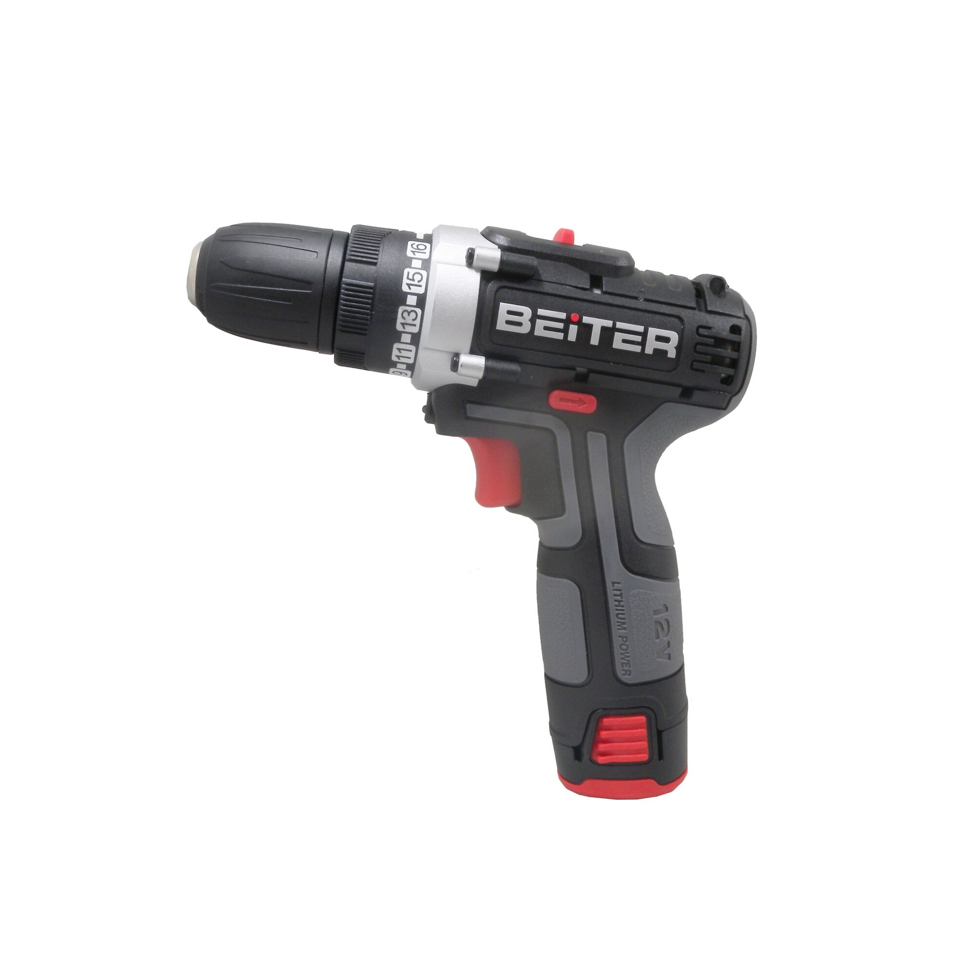Masina de gaurit si insurubat cu acumulator BEITER BT415-12V, 2x1500mAh, cuplu 28Nm