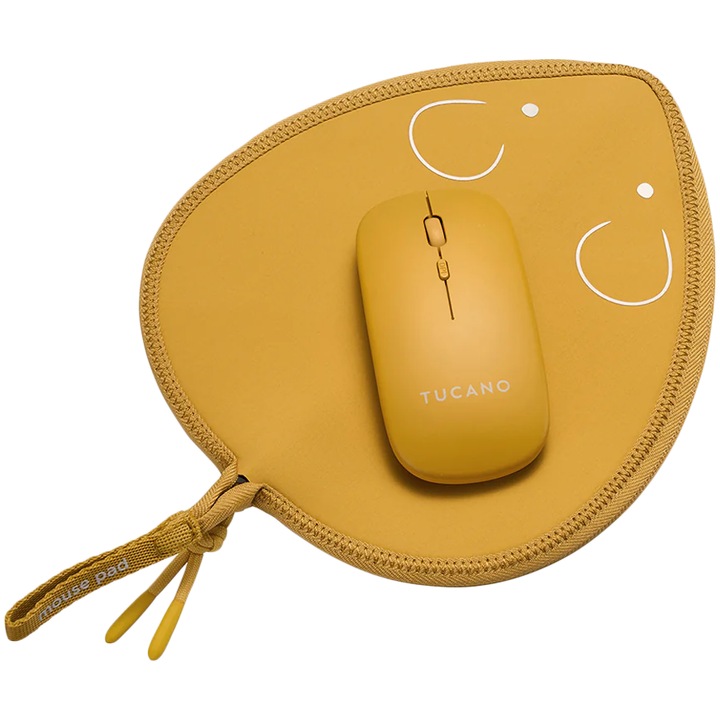 Мишка TOPO MOUSE PAD + WIRELESS MOUSE YELLOW BTOPOMPWM-Y