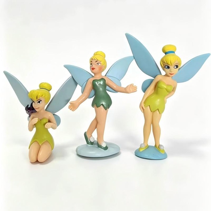 Комплект от 3 фигурки Зън-зън, PVC играчки за момичета 3+, декорация за торта за рожден ден, колекционерски фигурки подарък за момиченце, магически феи