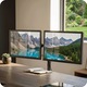 Fali tartó monitorokhoz, 360°-os forgatás, TV tartó irodába és otthoni irodába, Hidegen hengerelt acél, Stabil, Helytakarékos, Akár 9 kg, Ajándék szakembereknek és gamereknek kb. 33–68 cm