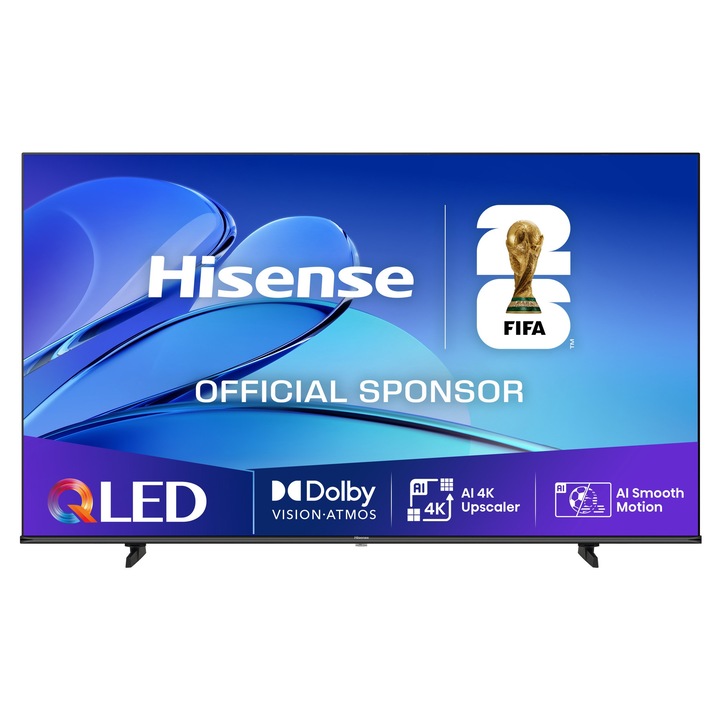 Televizor QLED Hisense 58E77Q, 146 cm, 4K, Smart TV
