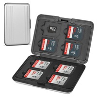 Carcasa de protectie pentru 8 carduri de memorie JJC, TF/SD/xD/MMC/Smart Media, Rezistenta la cadere, Negru, MXANXOT