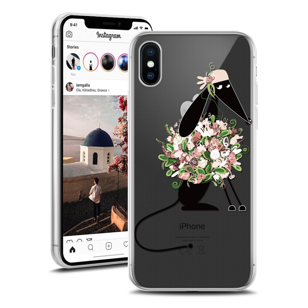 Husa Transparenta din Silicon pentru Apple iPhone X colectia Primavara, Funky Dog