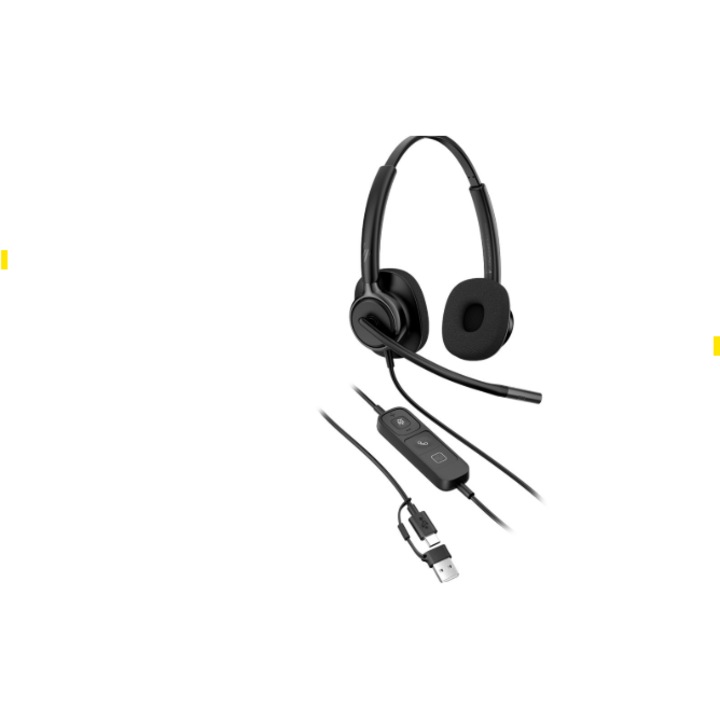 Casti Head-band HP Mission 425, Wired, noise-canceling, negru