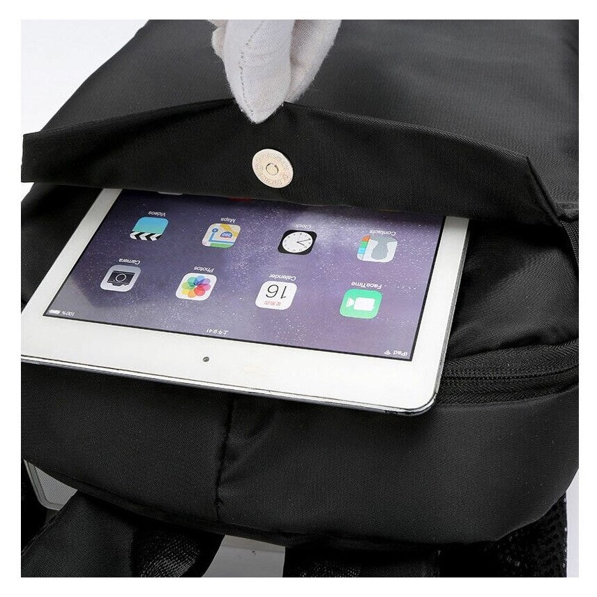 Rucsac unisex, rezistent la apa, USB, 45x30x14cm, negru, capacitate mare, usor
