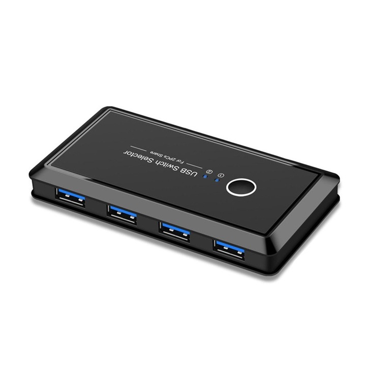 KVM kapcsoló USB 3.0 2 port 4 eszköz