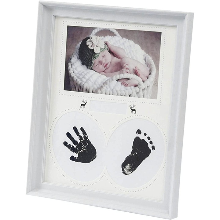Bébi kéz- és láblenyomat készítő szett, babaszoba dekoráció, unisex