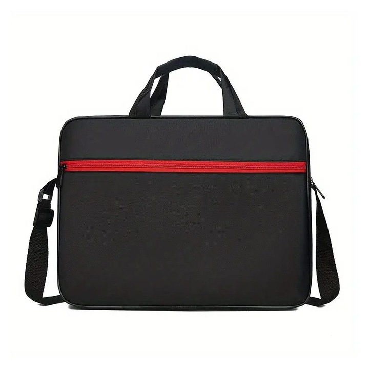 Geanta laptop business stilata, negru, medie