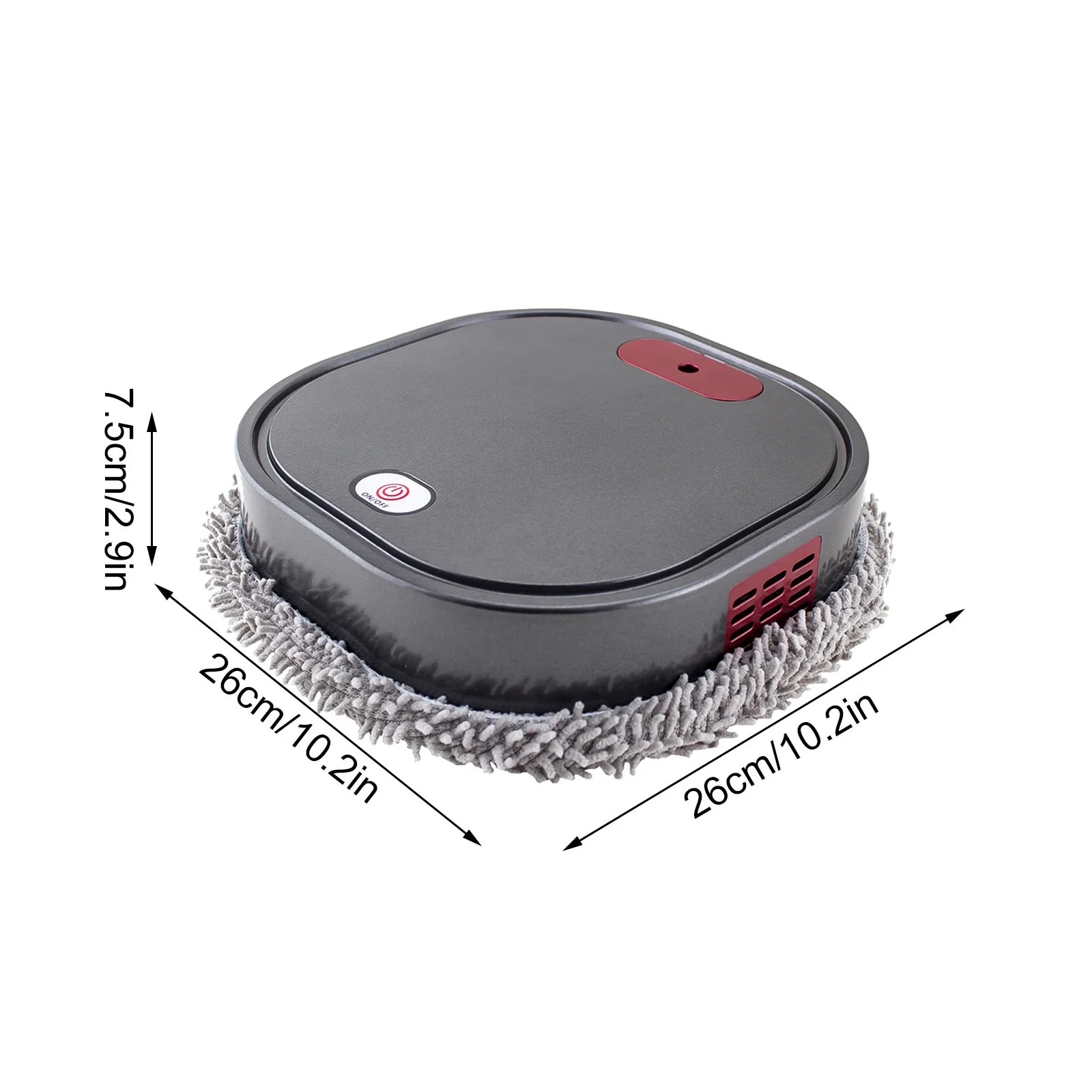Robot aspirator YANYXR patru in unu, silentios, 26x26x7.5cm, 1500mAh
