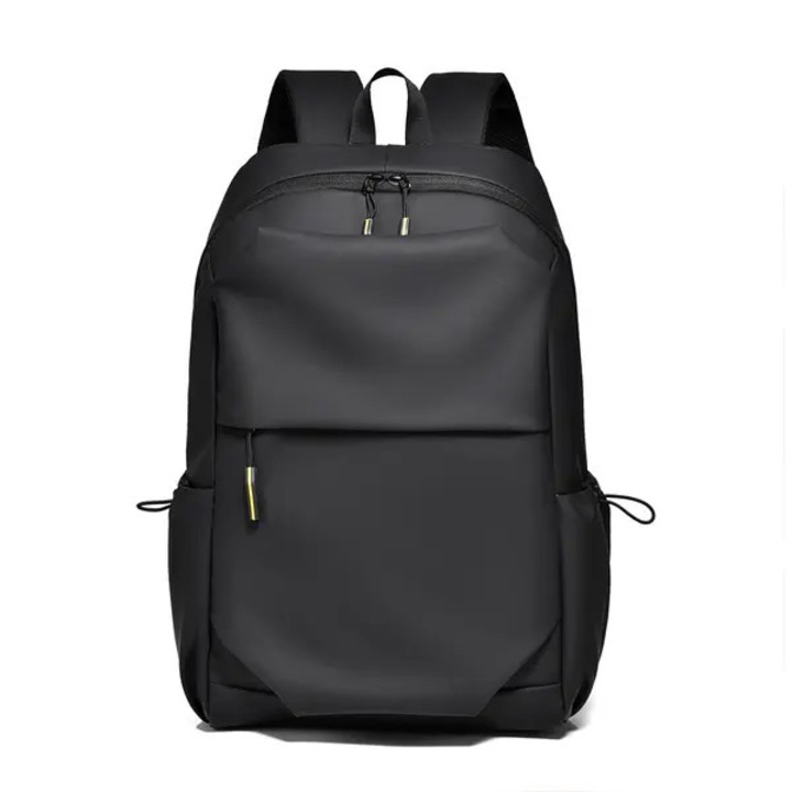 Rucsac pentru laptop din polyester impermeabil, pentru laptop 15.6 inch, bretele captusite si spate ventilat, negru, 30 x 42.5 x 15 cm