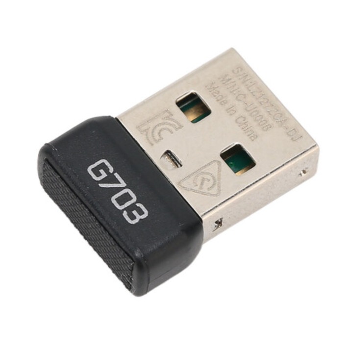 Vezeték nélküli egér vevő 2.4G USB hordozható fekete