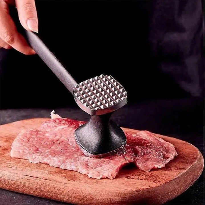Ciocan pentru friptura, dublu fata, inox, 22x7cm