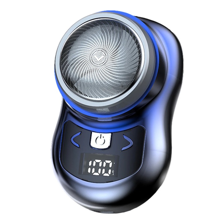 YANYXR mini hordozható elektromos borotva, kék, 7.3x4.6x4.7cm, USB újratölthető