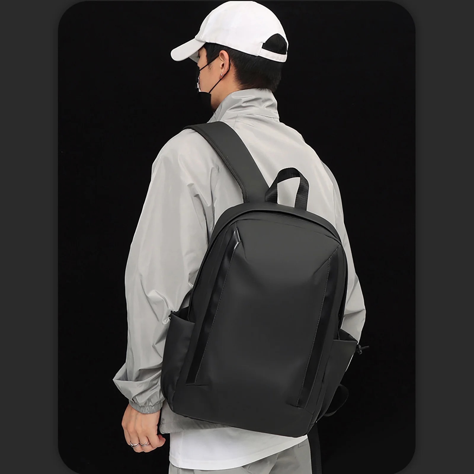 Rucsac laptop YANYXR, capacitate mare, negru, 32x43x14cm