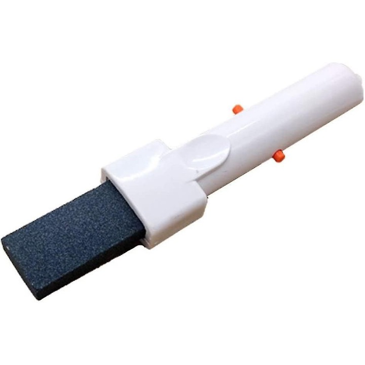 Piatra de curatare din piatra ponce cu maner, alb, 21x4x3.5cm