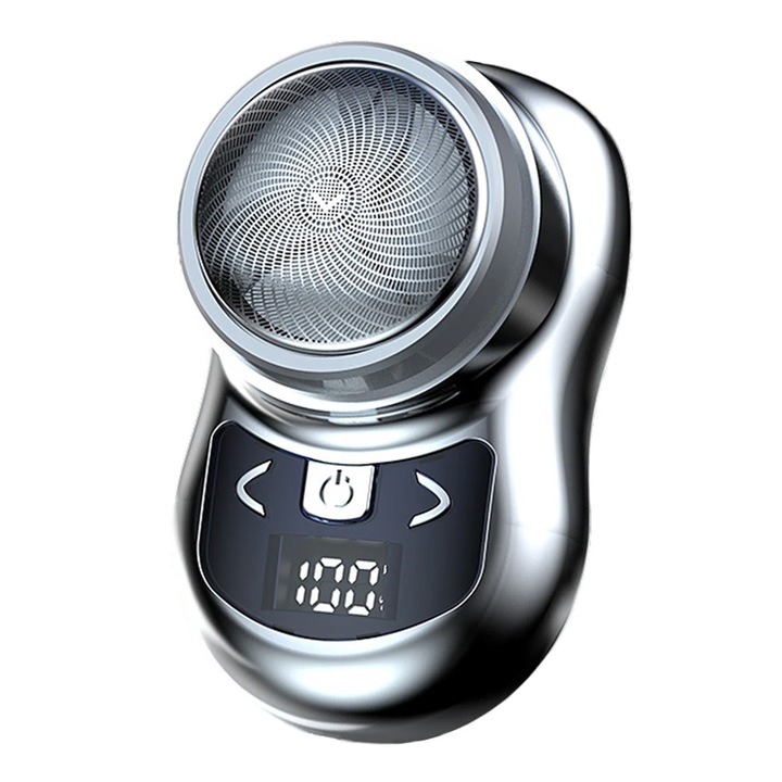 YANYXR hordozható elektromos borotva, USB, ezüst, 7.3x4.6x4.7cm
