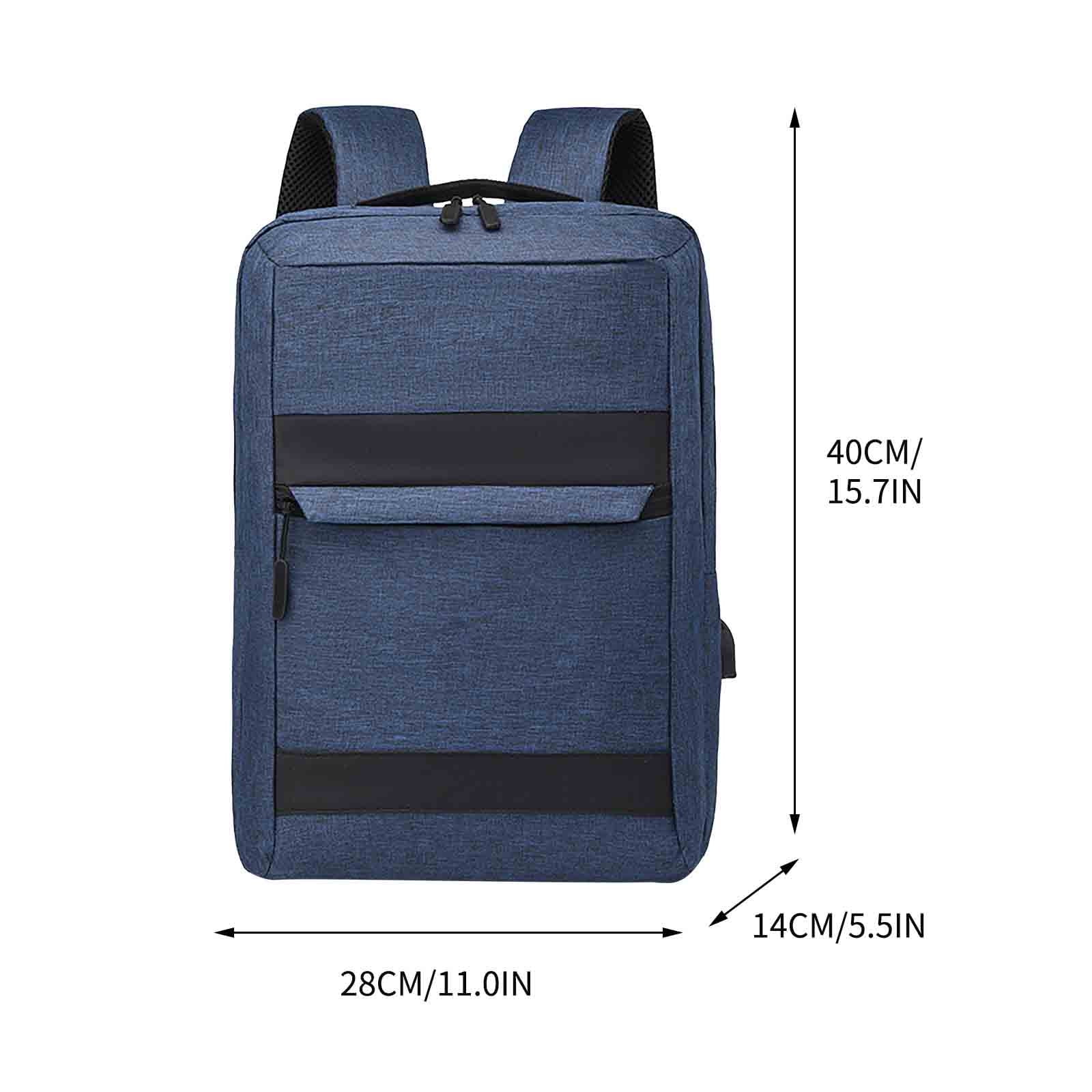 Rucsac laptop YANYXR 15.6 inch USB negru 40x28x14cm unisex