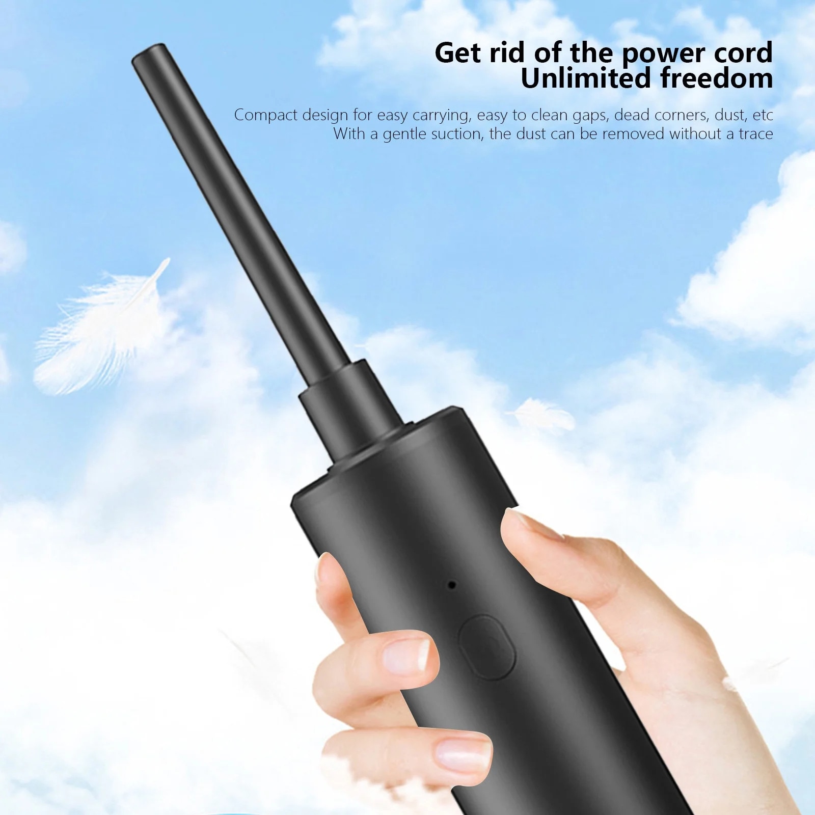 Aspirator portabil YANYXR 3 in 1, negru, 30x5.5cm