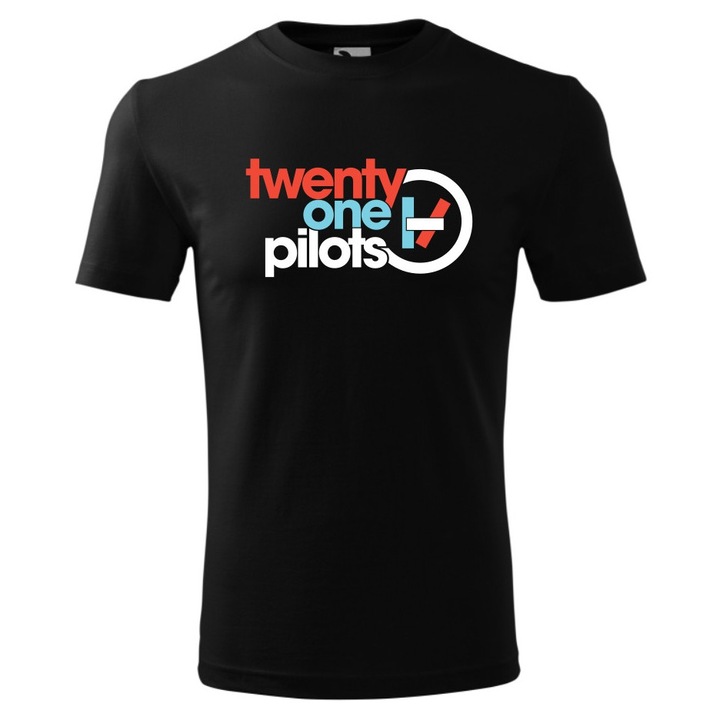Tricou cu maneca scurta unisex, Music Twenty One Pilots, negru, bumbac, marimea XL