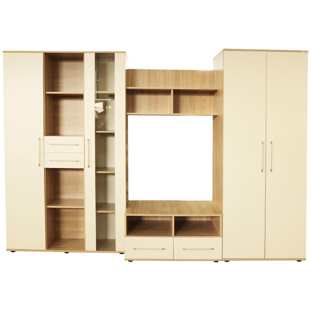 Biblioteca Selena Sonoma/Vanilie, 292 x 200 x 57 cm