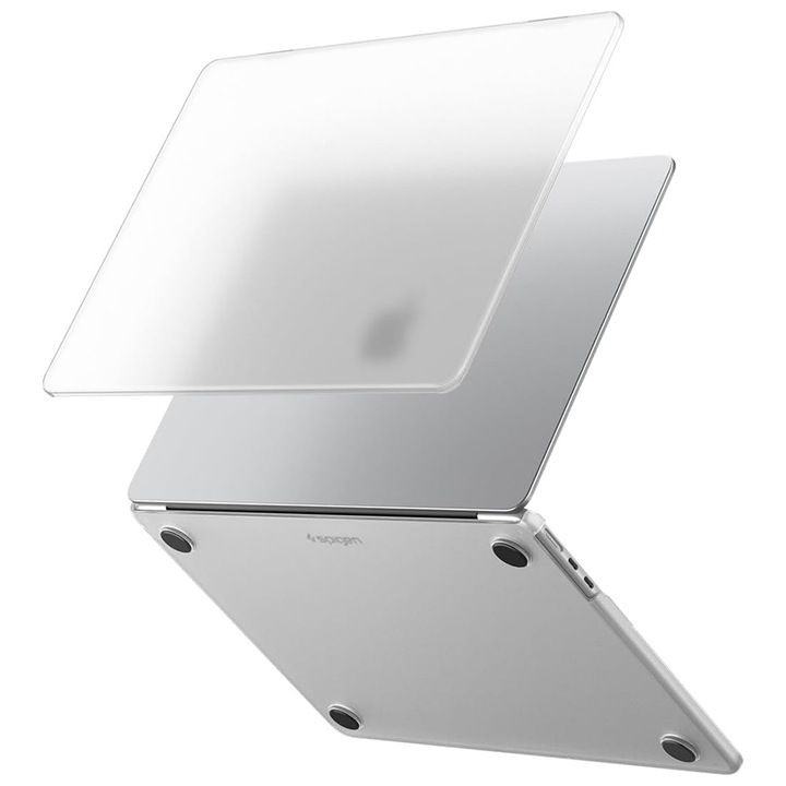 Husa pentru MacBook Air 13" (2022 / 2024 / 2025 / 2026) - Spigen Airskin (ACS11530) - Frost Clear
