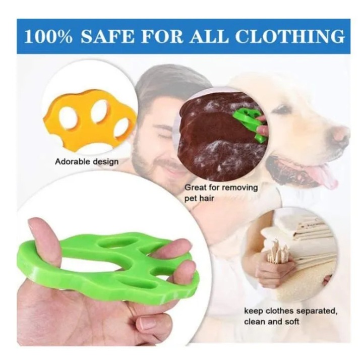 Set 3 accesorii pentru indepartat parul din masina de spalat, silicon, reutilizabil