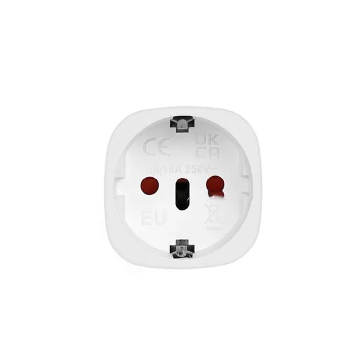 Adaptor de priza EU la Sud Africa EU-10L (VITERRA.4-25CDCJ-K0232-260829-3537), convertor prize UE→SA, 10A 250V, alb, 1 buc