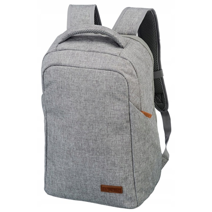 Rucsac Travelite Basics Safety, sigur, gri deschis melanj, 46x32x16cm, 23L