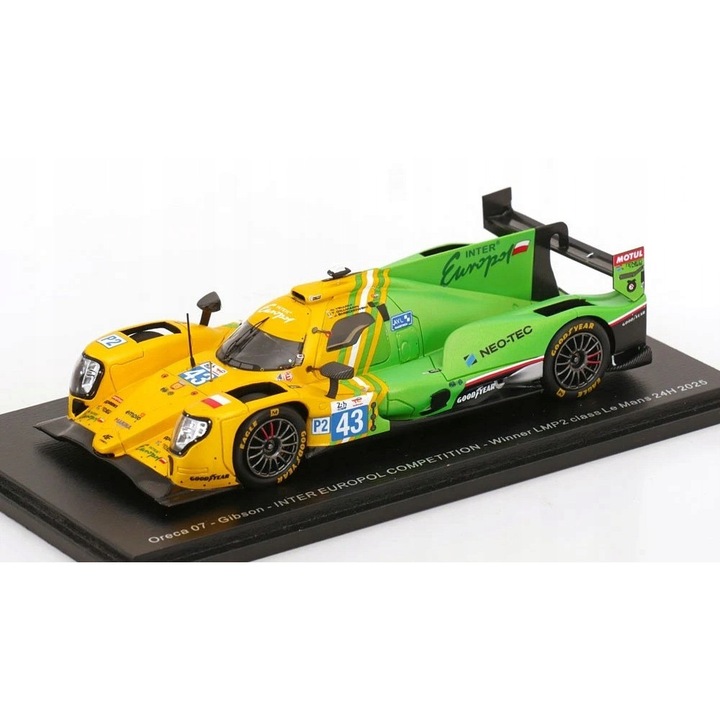 SPARK Oreca 07 Inter Europol Smiechowski 1/43 Autómodell Fehér