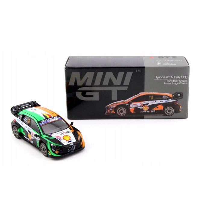Mini GT Hyundai i20 N Rally1 11 2023 Alb 1:64