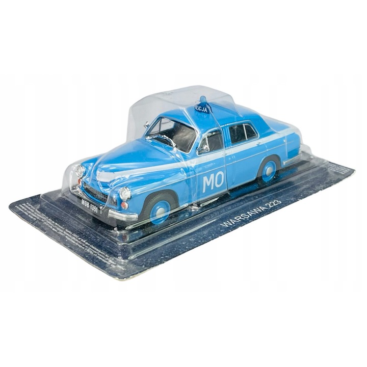 De Agostini Warszawa 223 kék kisautó 10cm 1:43