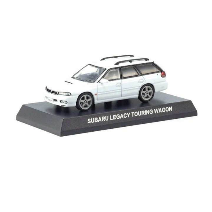 Kyosho Subaru Legacy Touring Wagon 1996 fehér 1:64 kisautó