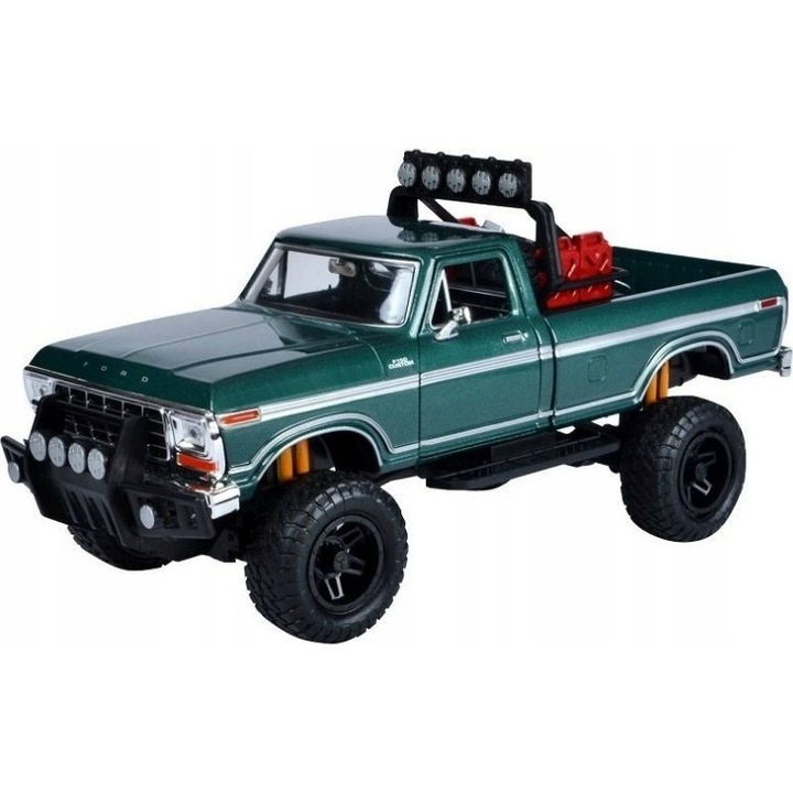 Modellautó Ford F-150 Custom 1979 Motormax metálzöld 1/24