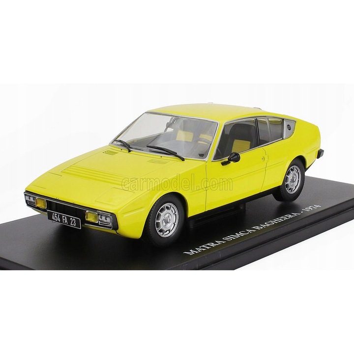 Altaya Matra Simca Bagheera sárga 1974 1/24 modellautó