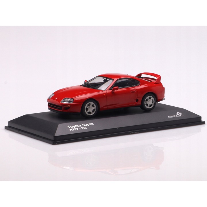 Solido Toyota Supra Mk4 2001 piros 10cm 1:43 gyűjtői autómodell
