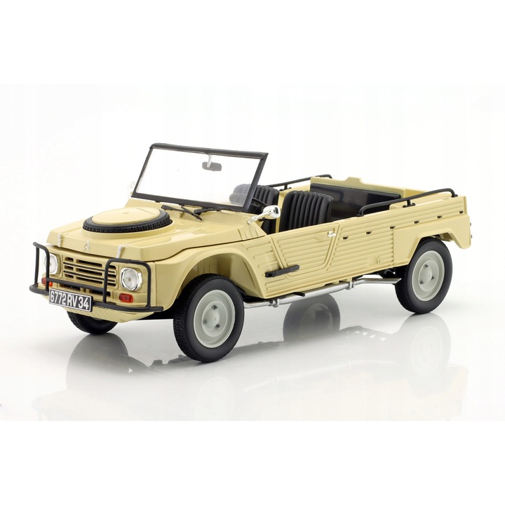 Modell autó Citroen Mehari 4x4 1979 Norev fém bézs 22x8x7cm