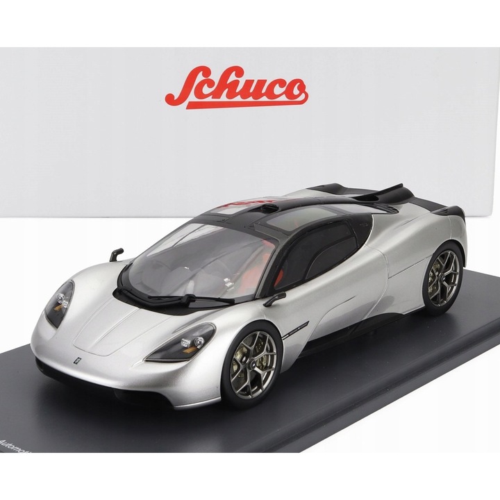 Modellautó Schuco Gordon Murray T50 2022 ezüst 1:18 gyanta