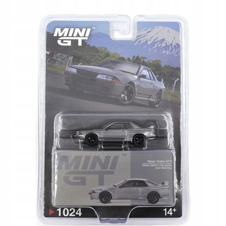 Modellautó Mini GT Nissan Skyline GT-R Nismo BNR32 szürke 7cm 1:64