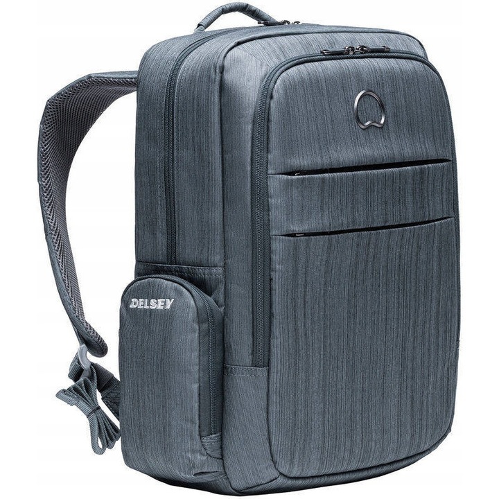 Rucsac laptop Delsey Clair gri 43x34x15cm 22L