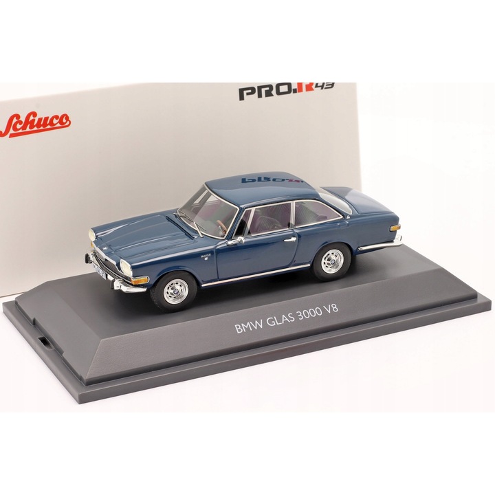 Modell fém BMW GLAS 2600 V8 1966 Schuco fehér 1:43