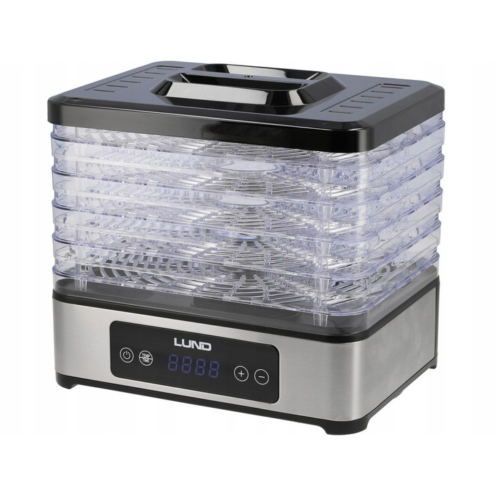 Дехидратор LUND 5 регулируеми тави термостат 35-70C 29x21cm 400W