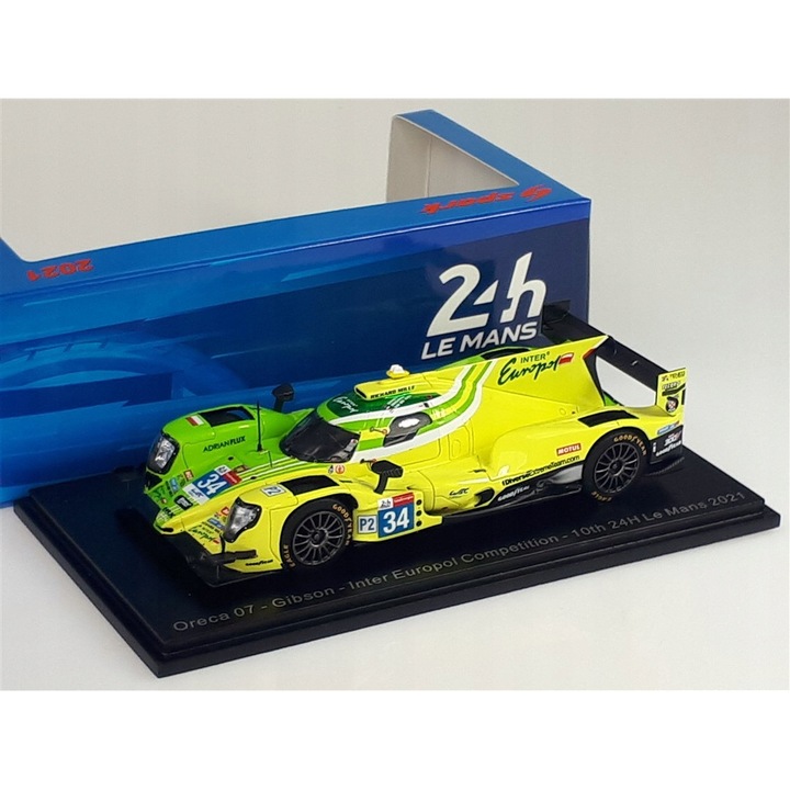 Modellautó SPARK ORECA 07 GIBSON Inter Europol 1:43 fehér 2021