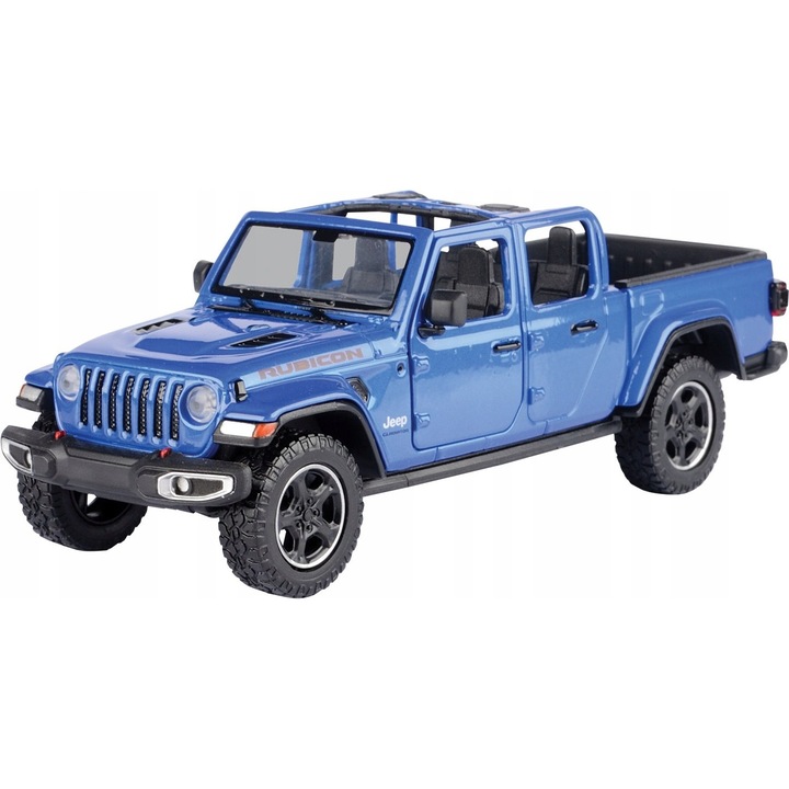 Modellautó Jeep Gladiator Rubicon 2021 Motormax metálkék 1/24