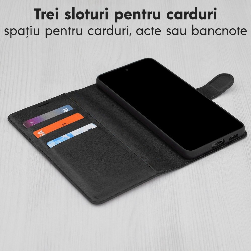Husa pentru Samsung Galaxy A57 5G Tip Carte, Leather Folio, Functie de Stand, Calitate Premium, Antisoc, Protectie Sporita, Albastru